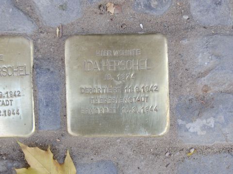 Stolperstein Ida Herschel, Foto: F. Siebold, 2012