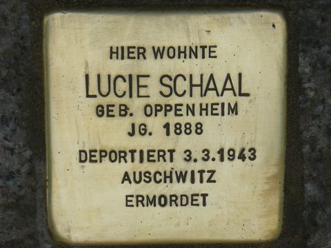 Stolperstein für Lucie Schaal