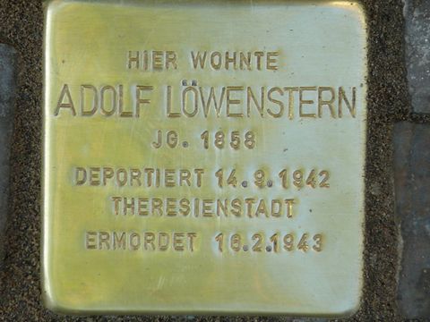 Stolperstein für Adolf Löwenstern, 24.10.2008