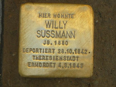 Stolperstein für Willy Sussmann