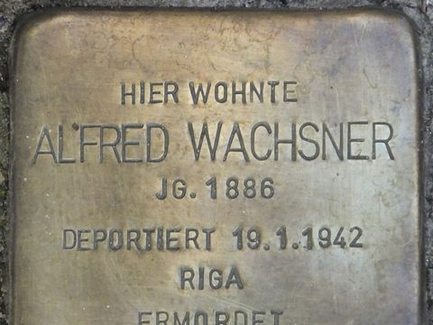 Stolperstein Alfred Wachsner, 2013