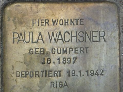 Stolperstein Paula Wachsner, 2013