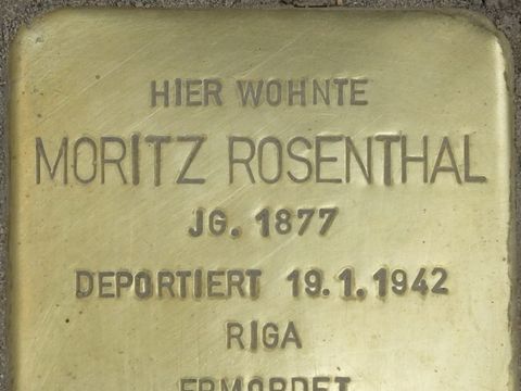 Stolperstein Moritz Rosenthal, 2014