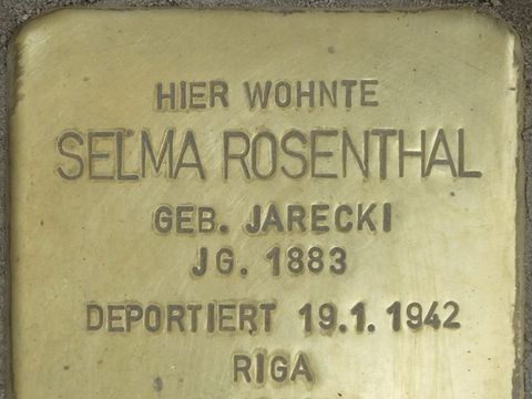 Stolperstein Selma Rosenthal, 2014