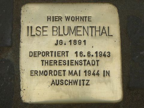 Stolperstein für Ilse Blumenthal