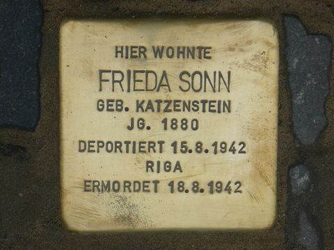 Stolperstein für Frieda Sonn