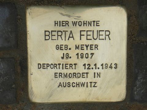 Stolperstein für Berta Feuer