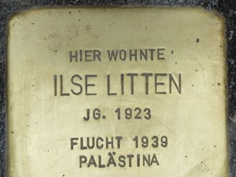 Stolperstein Ilse Litten, Foto:H.-J. Hupka, 2014