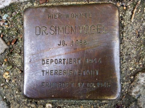 Stolperstein für Dr. Simon Vogel