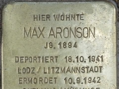 Stolperstein Max Aronson