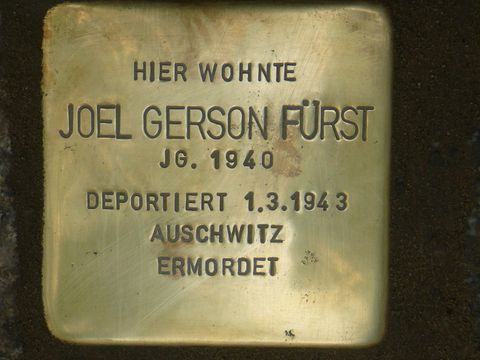 Stolperstein für Joel Geron Fürst