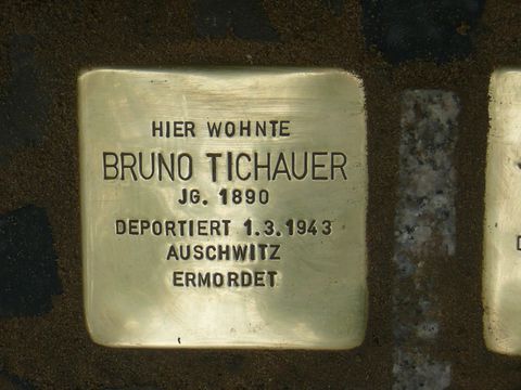 Stolperstein für Bruno Tichauer