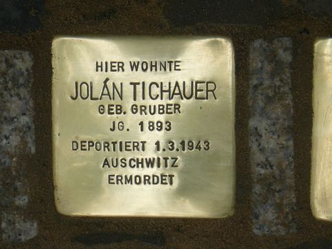 Stolperstein für Jolán Tichauer