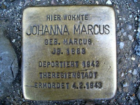 Stolperstein für Johanna Marcus