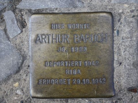 Stolperstein für Arthur Baruch, 23.03.11