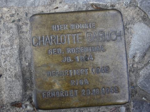 Stolperstein für Charlotte Baruch, 23.03.11