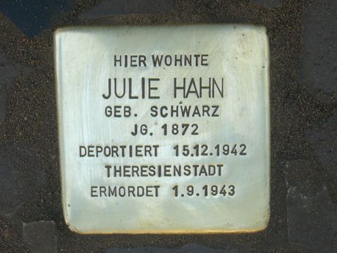 Stolperstein für Julie Hahn