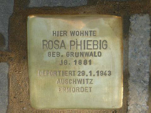 Stolperstein Rosa Phiebig (Bild: Stolpersteine-Initiative CW, W. Knoll)