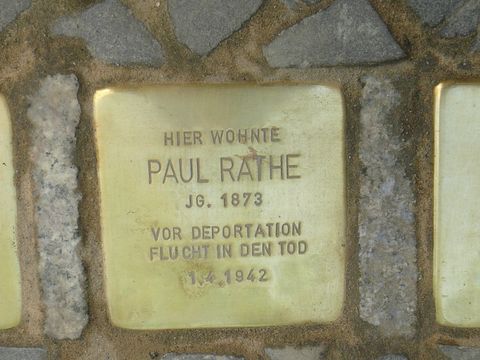 Stolperstein Paul Rathe (Bild: Stolpersteine-Initiative CW, W. Knoll)