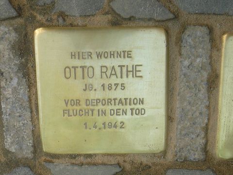 Stolperstein Otto Rathe (Bild: Stolpersteine-Initiative CW, W. Knoll)