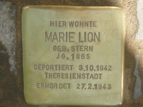 Stolperstein Marie Lion (Bild: Stolpersteine-Initiative CW, W. Knoll)