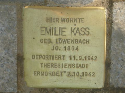 Stolperstein Emilie Kass (Bild: Stolpersteine-Initiative CW, W. Knoll)