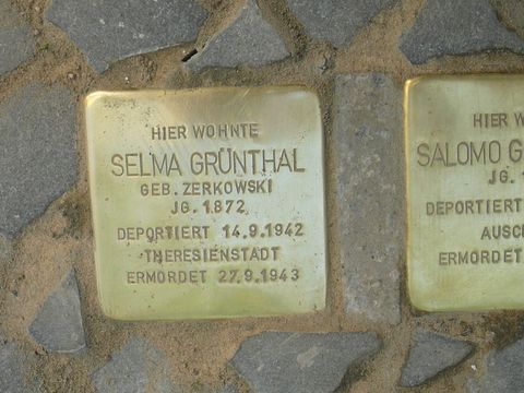 Stolperstein Selma Grünthal (Bild: Stolpersteine-Initiative CW, W. Knoll)
