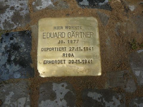 Stolperstein für Eduard Gärtner