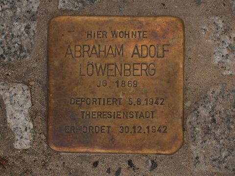 Stolperstein Abraham Adolf Löwenberg, 10.06.2012
