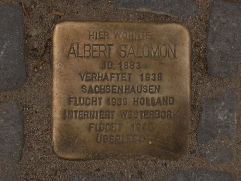 Stolperstein Albert Salomon, 25.08.2012