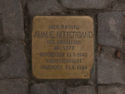 Stolperstein Amalie Ritterband, 06.04.2012