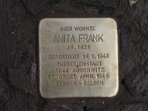 Stolperstein Anita Frank