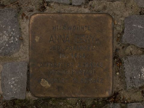 Stolperstein Anna Lewy, 22.07.2012