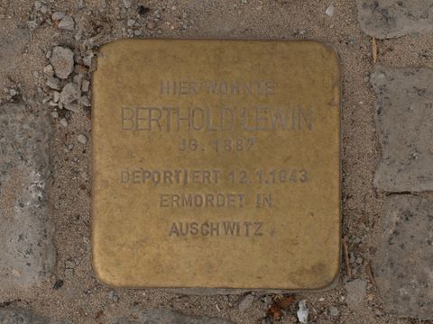 Stolperstein für Berthold Lewin
