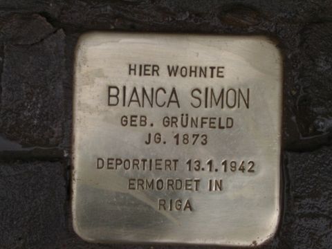 Stolperstein Bianca Simon