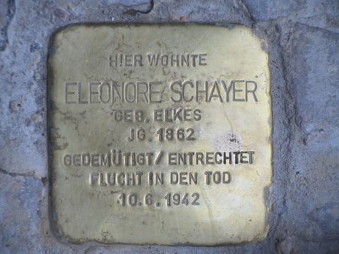 Stolperstein Eleonore Schayer (Bild: Stolpersteine-Initiative CW)