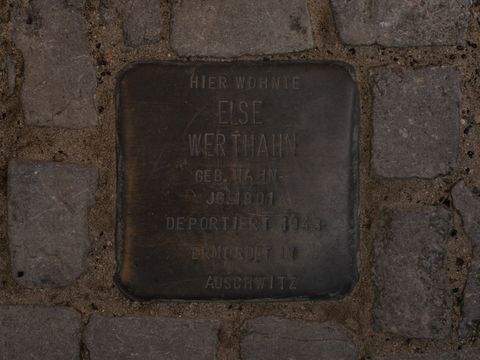 Stolperstein Else Werthahn, 6.4.2012