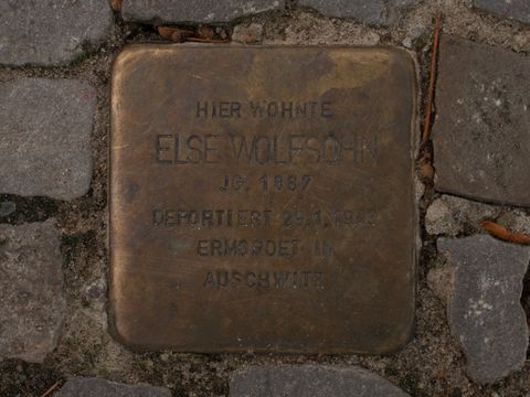 Stolperstein Else Wolfsohn, 25.08.2012