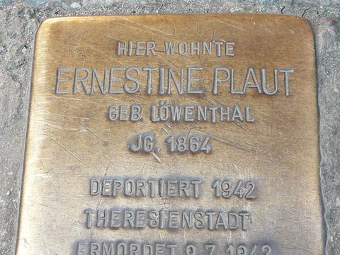 Stolperstein Ernestine Plaut