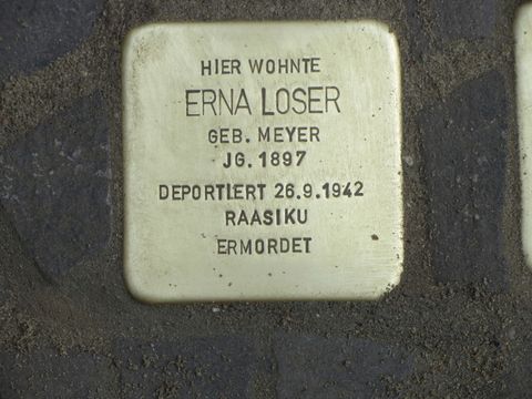 Stolperstein Erna Loser