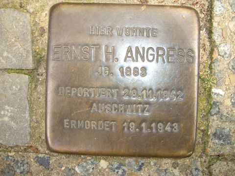 Stolperstein für Ernst H. Angress