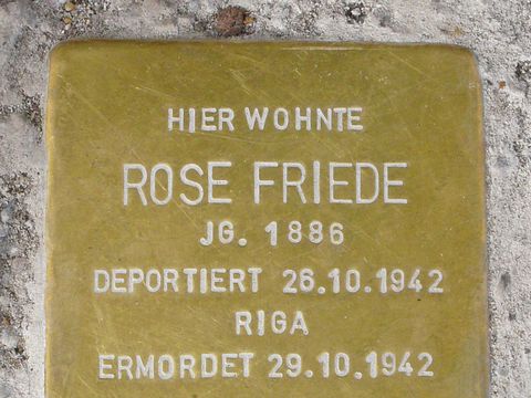 Stolperstein für Rose Friede