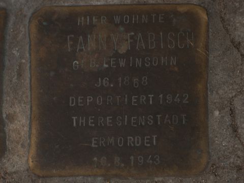 Stolperstein Fanny Fabisch, 25.03.2012