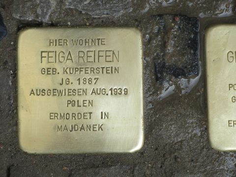 Stolperstein Feiga Reifen, April 2013