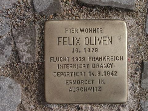 Stolperstein Felix Oliven