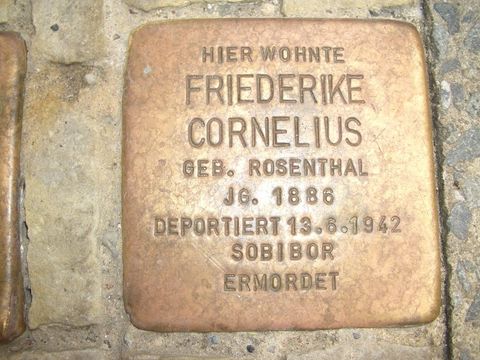 Stolperstein für Friederike Cornelius