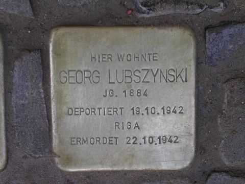 Stolperstein Georg Lubszynski