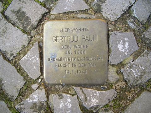 Stolperstein Gertrud Pauli, 21.09.2011