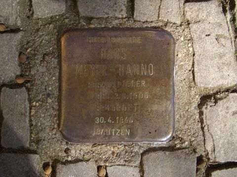 Stolperstein Hans Meyer-Hanno, 21.09.2011