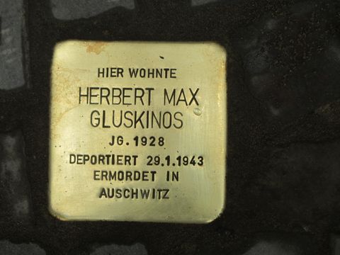 Stolperstein Herbert Max Gluskinos, Juni 2013